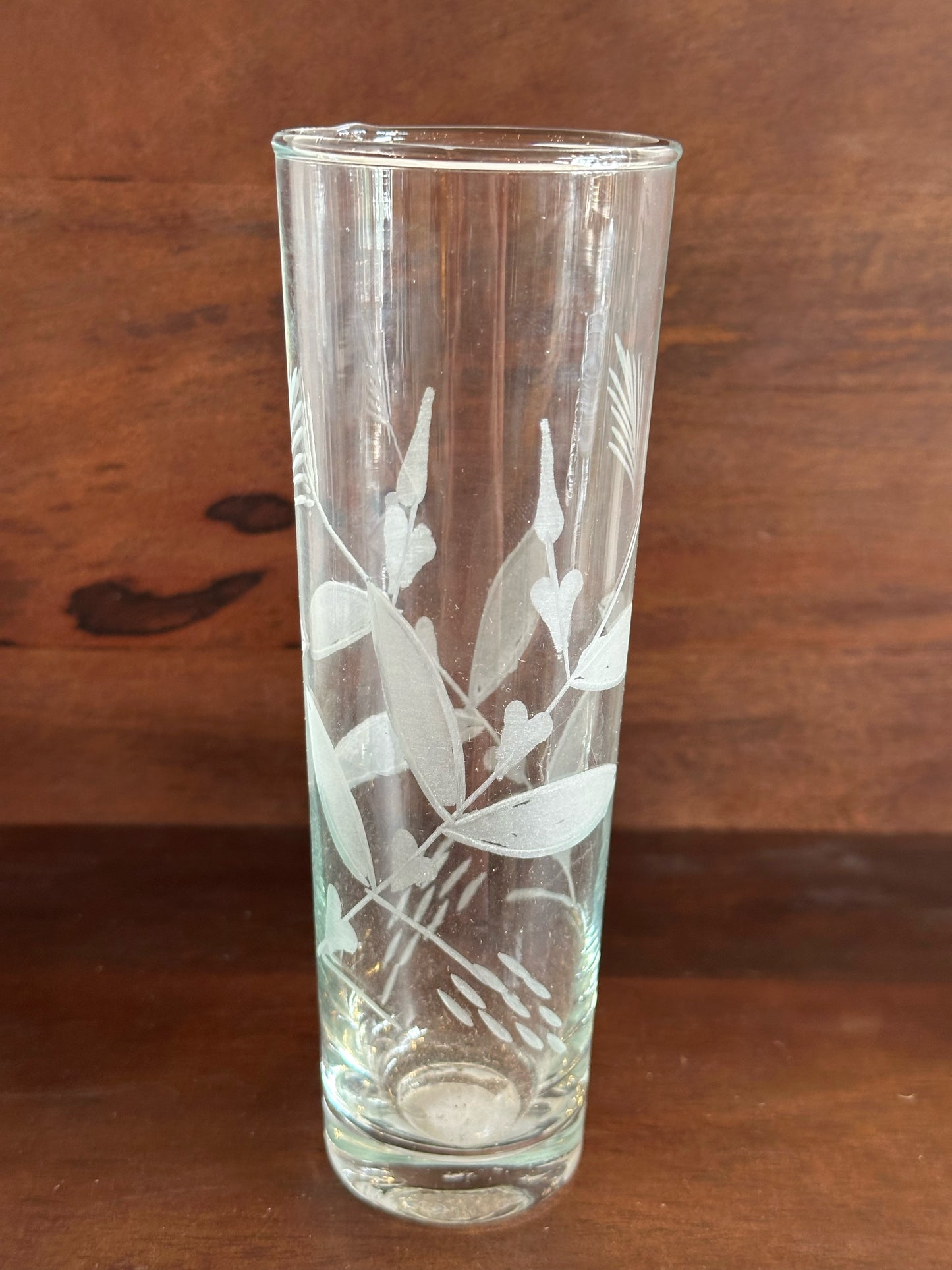 Hand-Blown Glass with Etched Botanicals