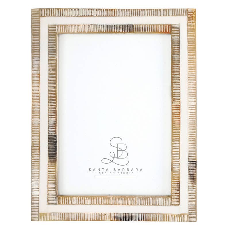 White Horn Photo Frame - 5x7