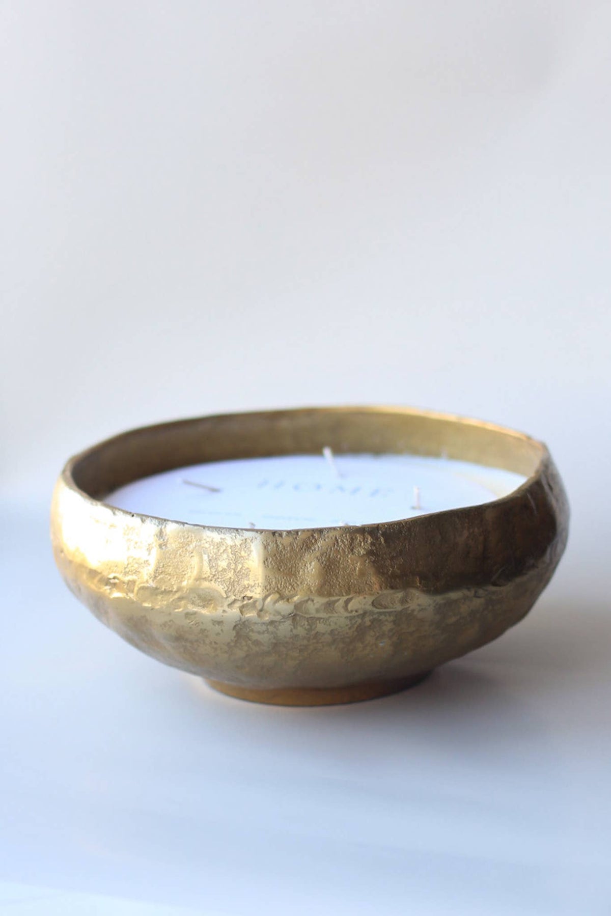 Gold Bowl Candle: Home