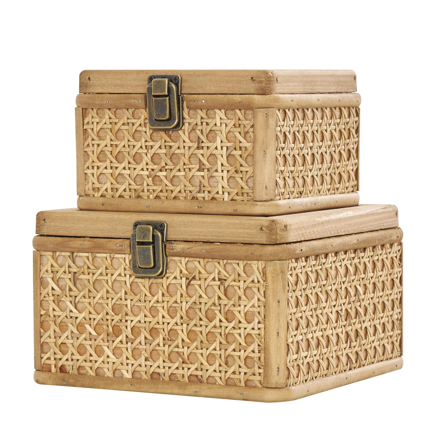 Natural Brown Rattan Box Set
