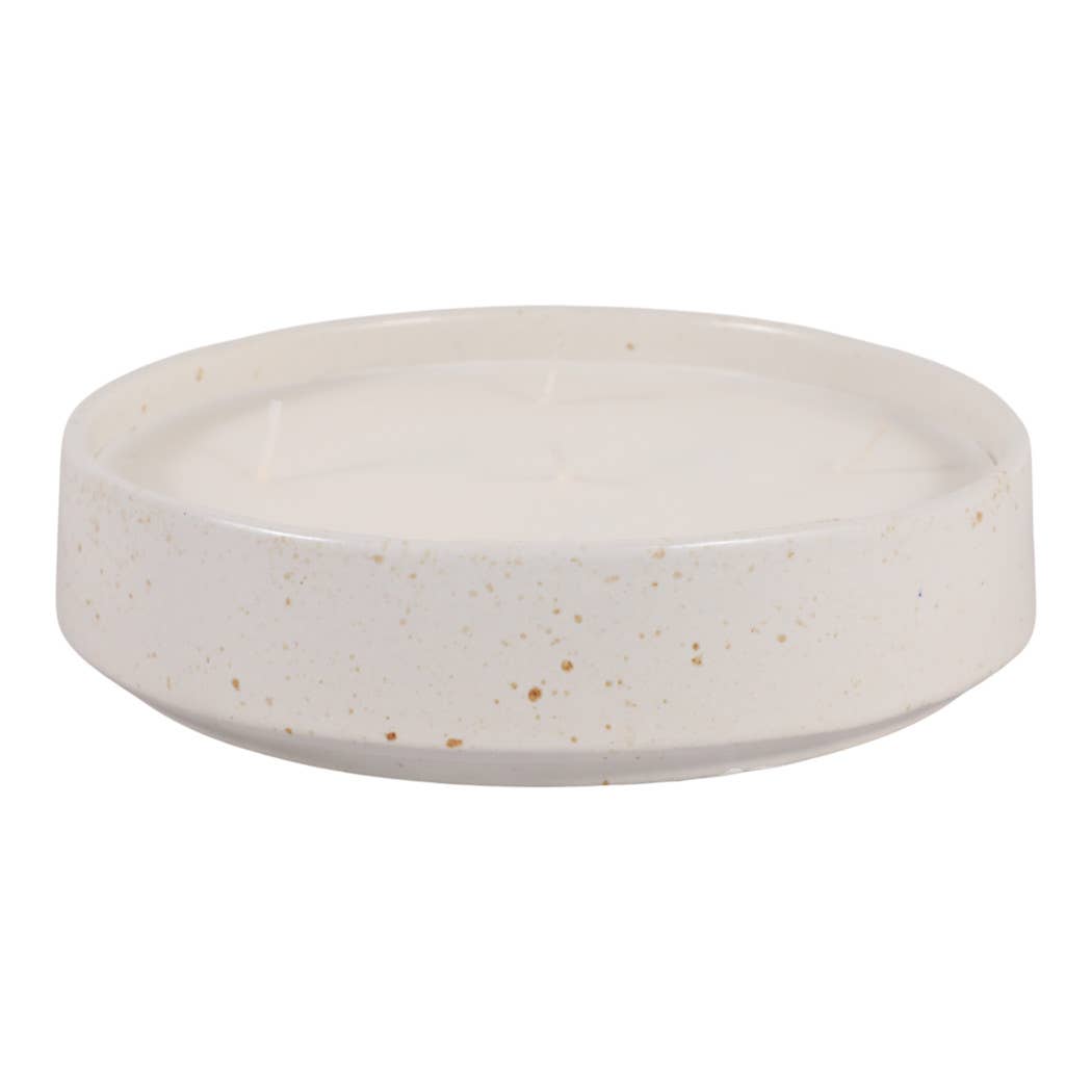 Scented Candle -  Lily Pear in Glazed Ceramic Bowl, 25 Oz