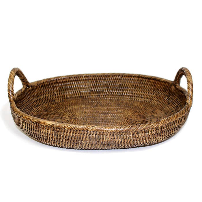 Oval Tray with Loop Handles