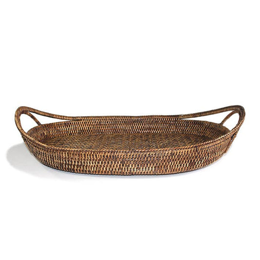 Oval Tray  Open Lace Weave
