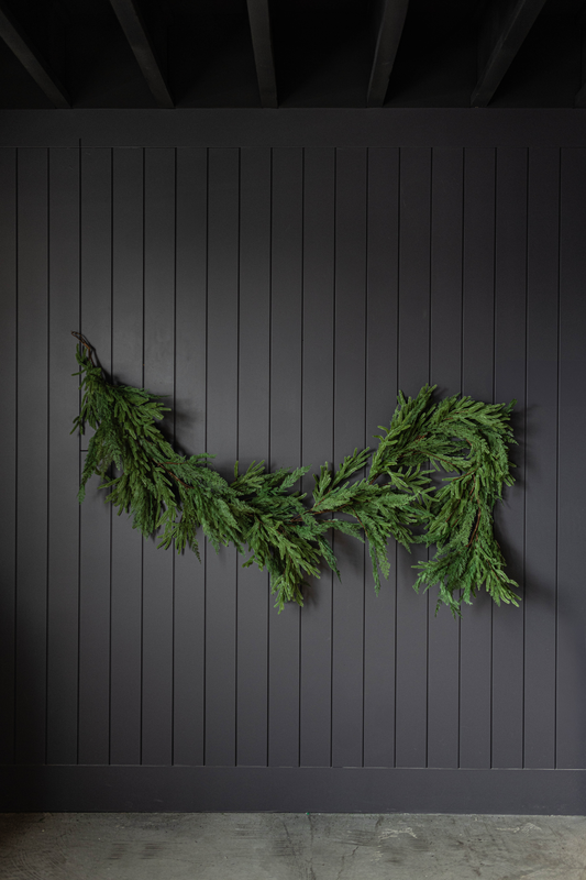 Norfolk & Cypress Mixed Real Touch Garland - 9 Ft: Standard