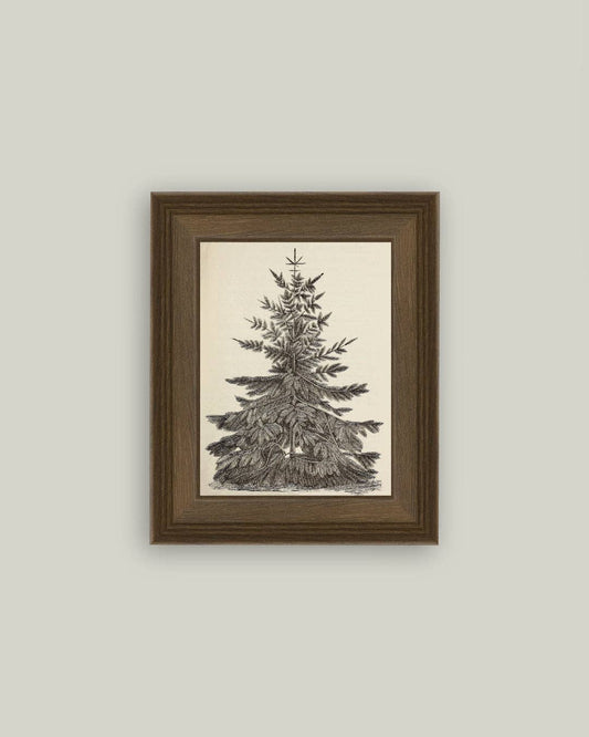 Vintage Pine Tree: 8x10