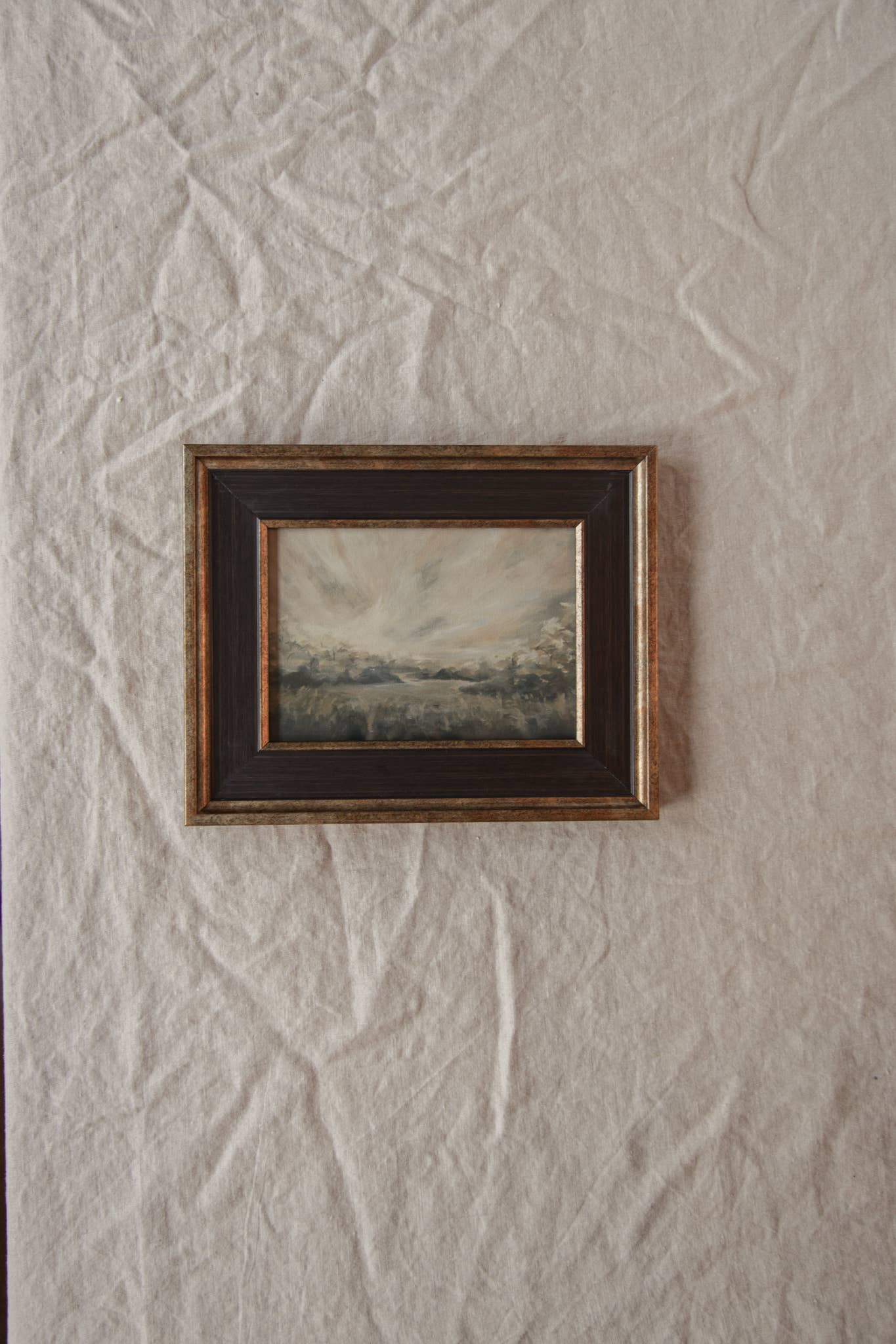 Antique Style Framed Art Print-Landscape-"In the Morning"