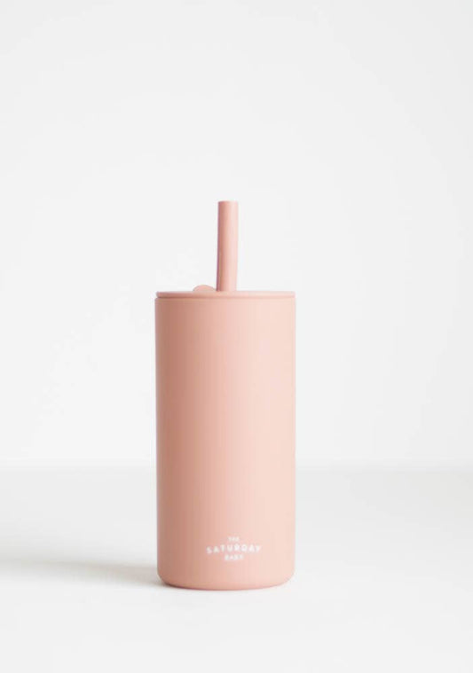 Kid Silicone Straw Cups: Sand