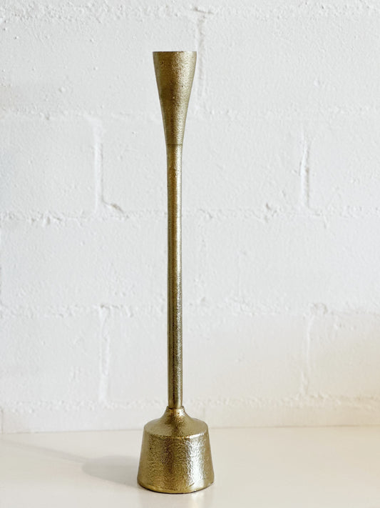 Gold Spartan 16"" Candle Holder