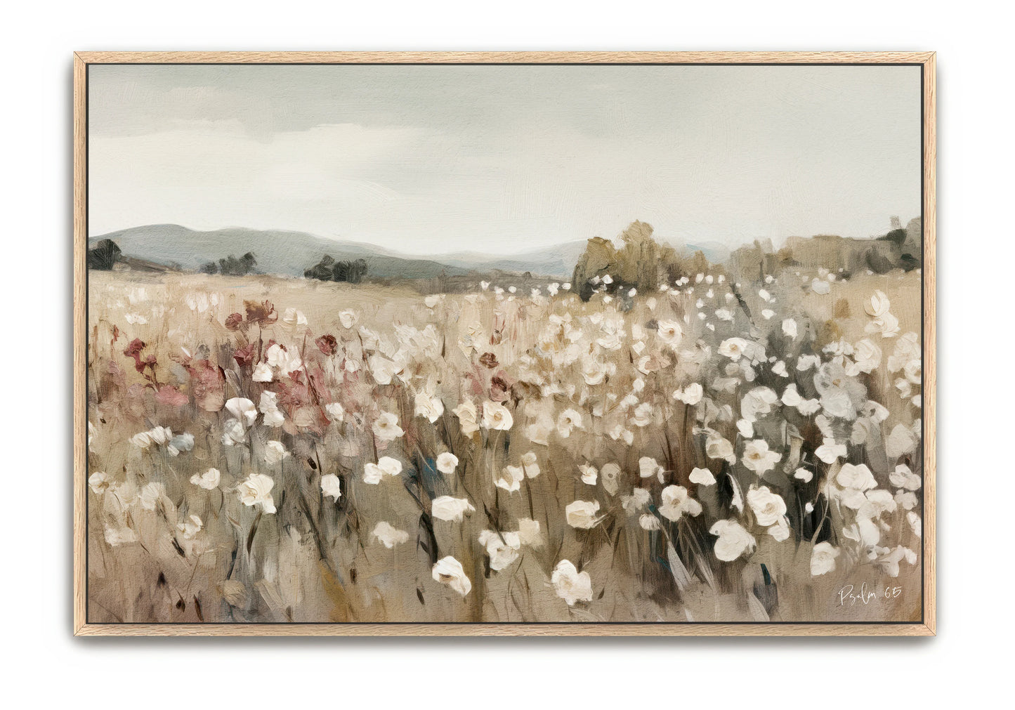A Meadow's Praise  -  Natural Framed 26x38 Canvas