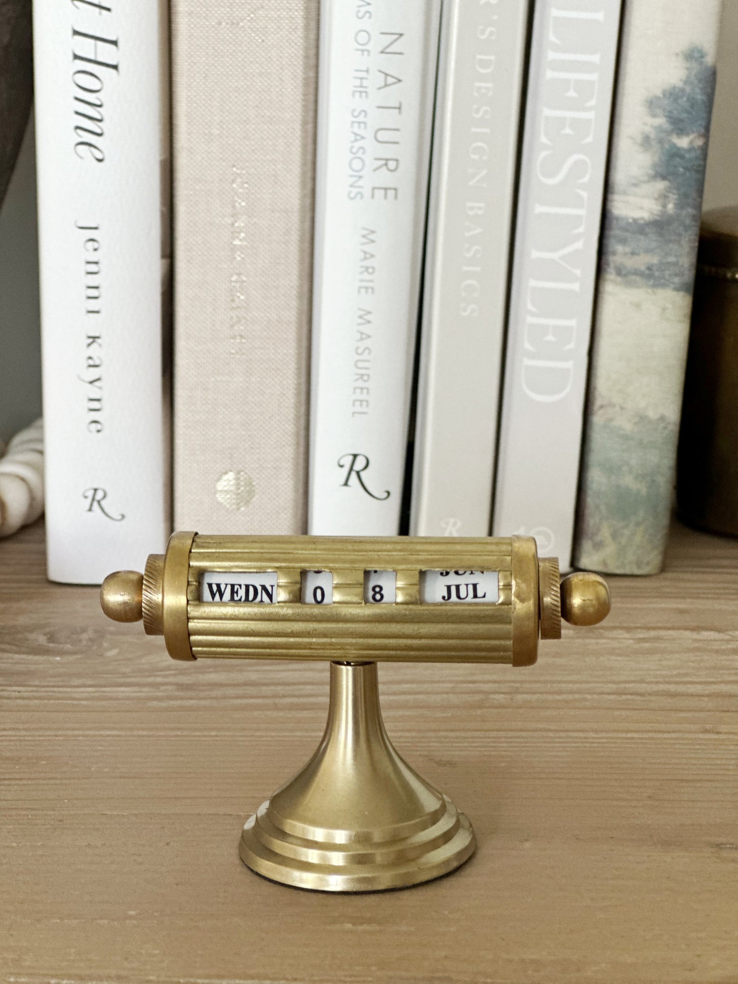 Brass Vintage Style Calendar