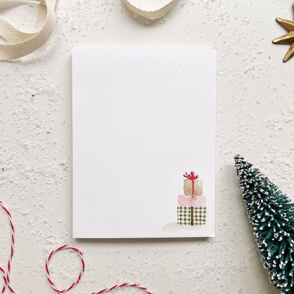 Christmas notepad: Gifts