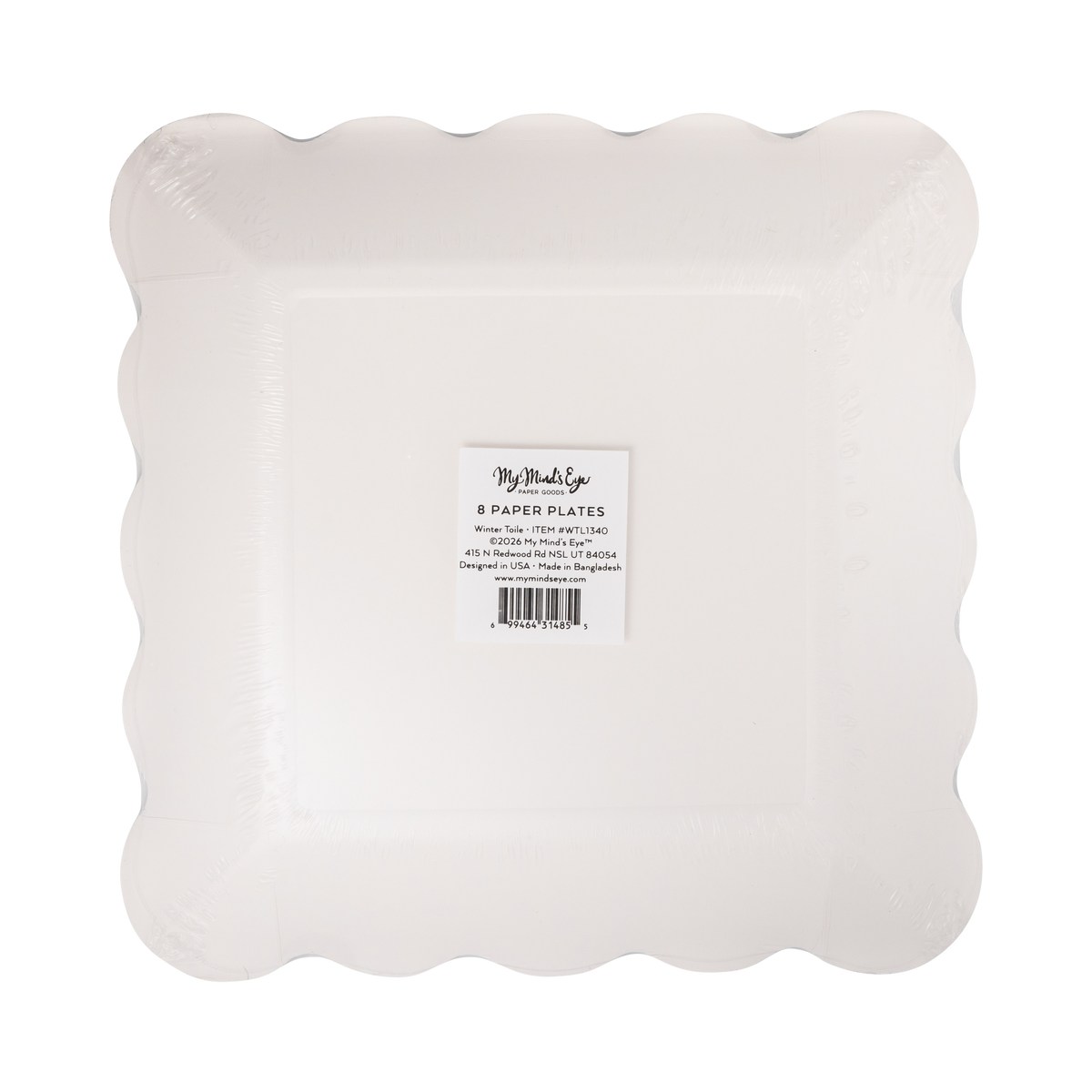 WTL1340 - Winter Toile Plate - 9"