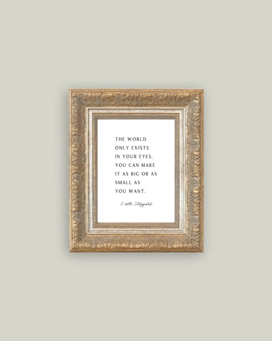 The World Only Framed Antique Print: 10x12