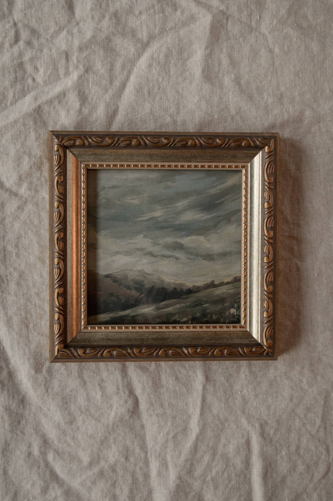 Antique Style Framed Art Print-Landscape-"My Mountains"