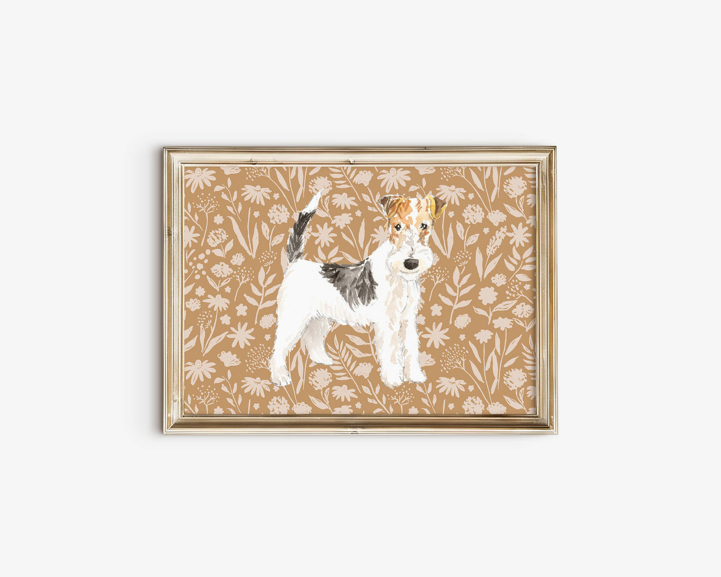 Wheaten Terrier Dog Art Print: 5" x 7" (vertical)