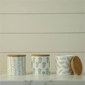 Leafy Green Dolomite Canister