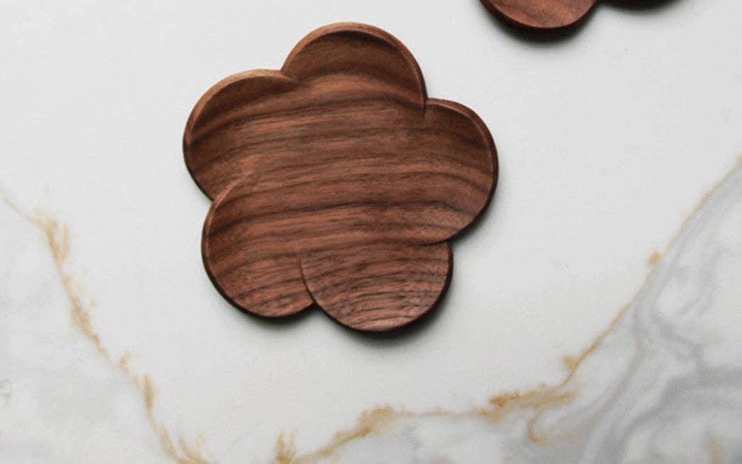 Black Walnut Plum Coaster: Coaster
