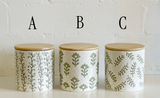 Leafy Green Dolomite Canister