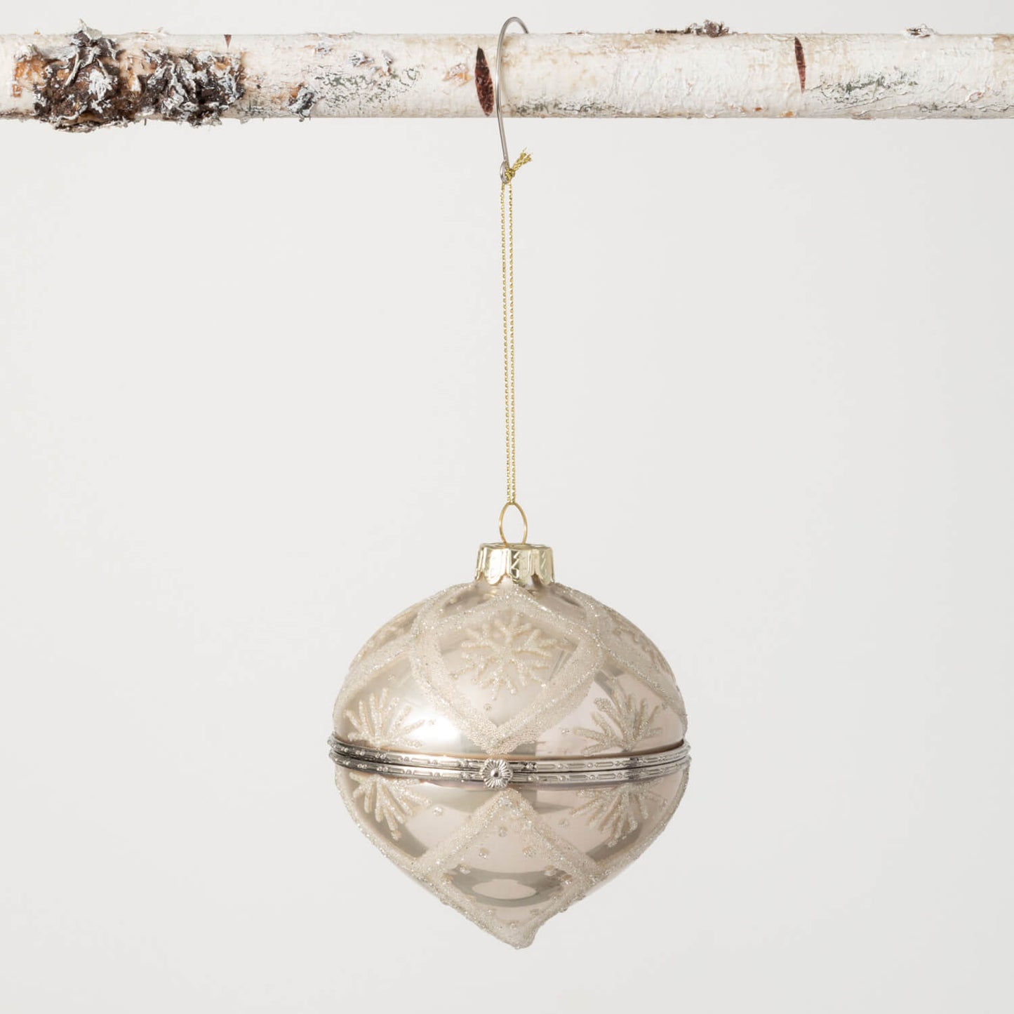 CHAMPAGNE BAUBLE ORNAMENT