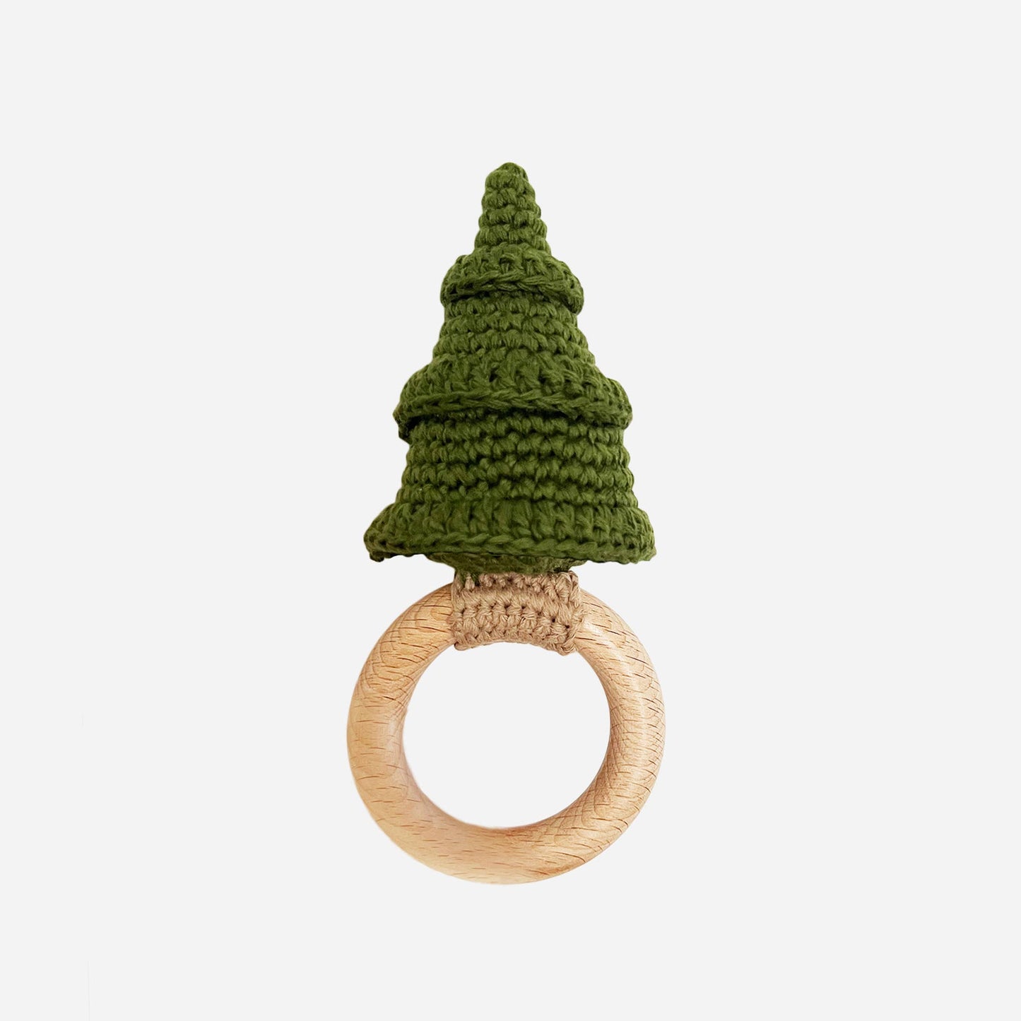 Cotton Crochet Rattle Teether Tree