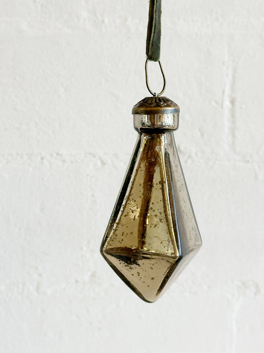 Silver Mercury Diamond Ornament