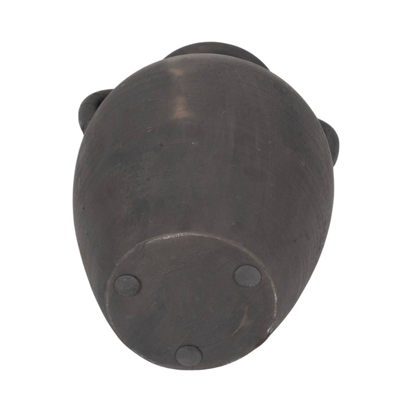 Ceramic Double Handles Decorative Vase - Black