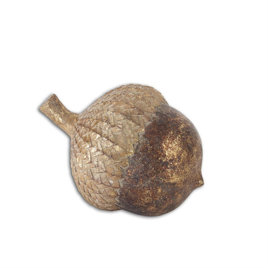 GILDED RESIN ACORN