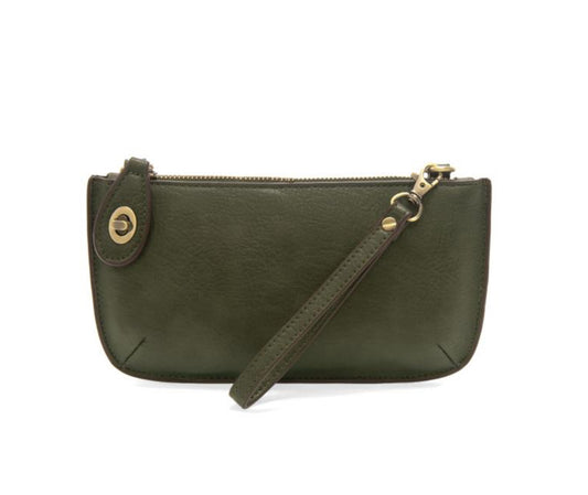 Hunter Green Mini Crossbody Wristlet Clutch