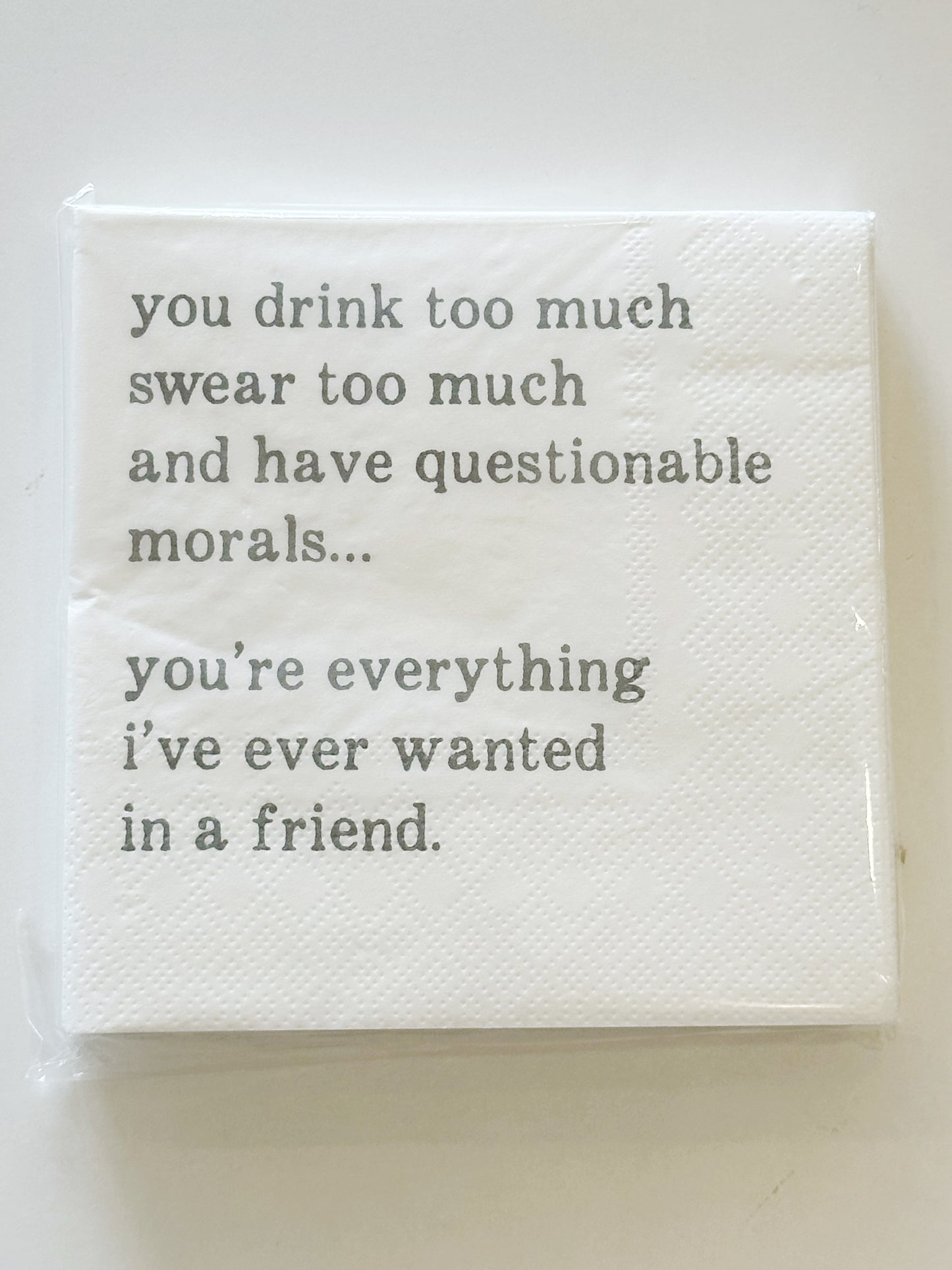 Napkins - questionable friend