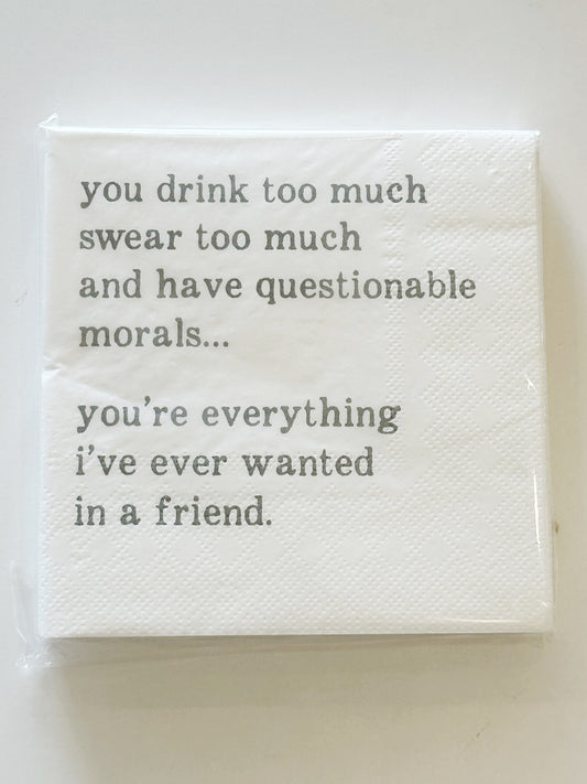 Napkins - questionable friend