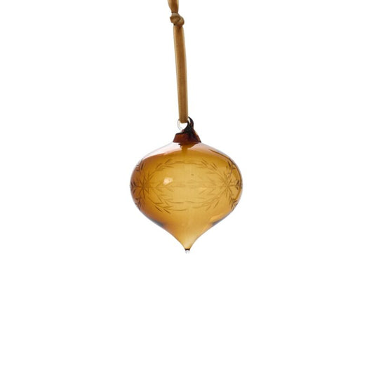 Etched Bauble Ornament