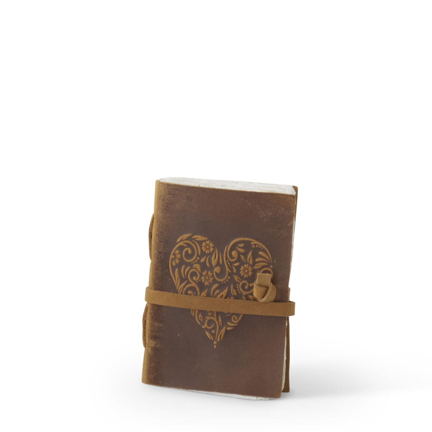 Floral Heart Leather Journals