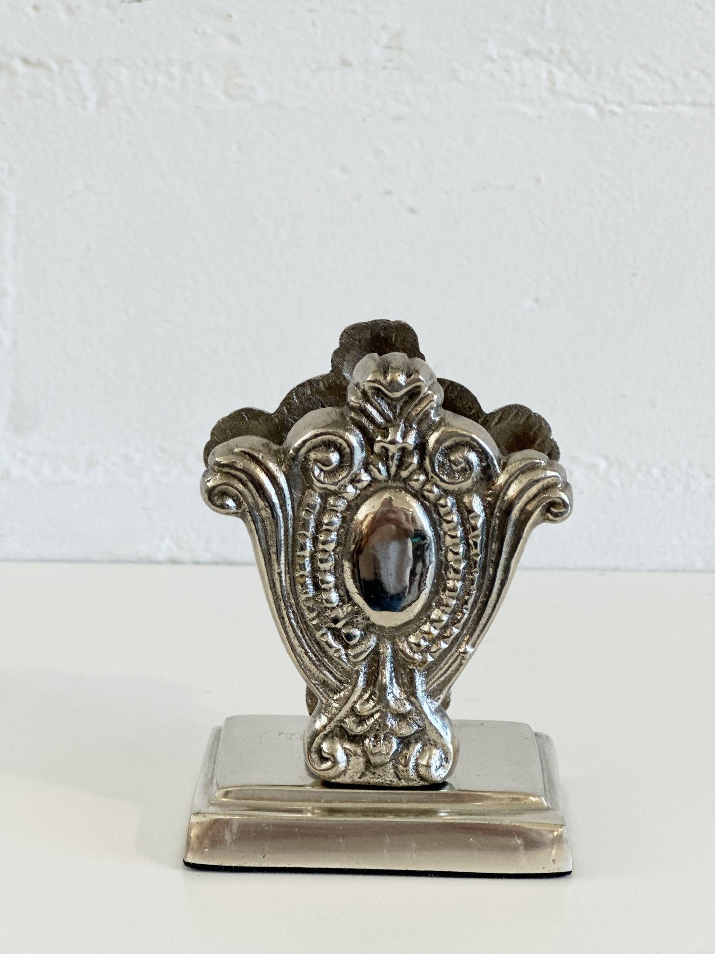 Antique Silver Style Letter / Napkin Holder