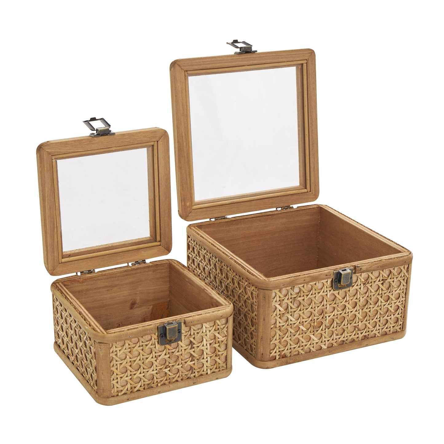 Natural Brown Rattan Box Set