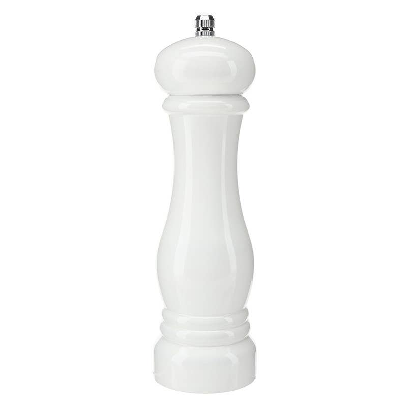 Wood Pepper Mill - White Lacquer