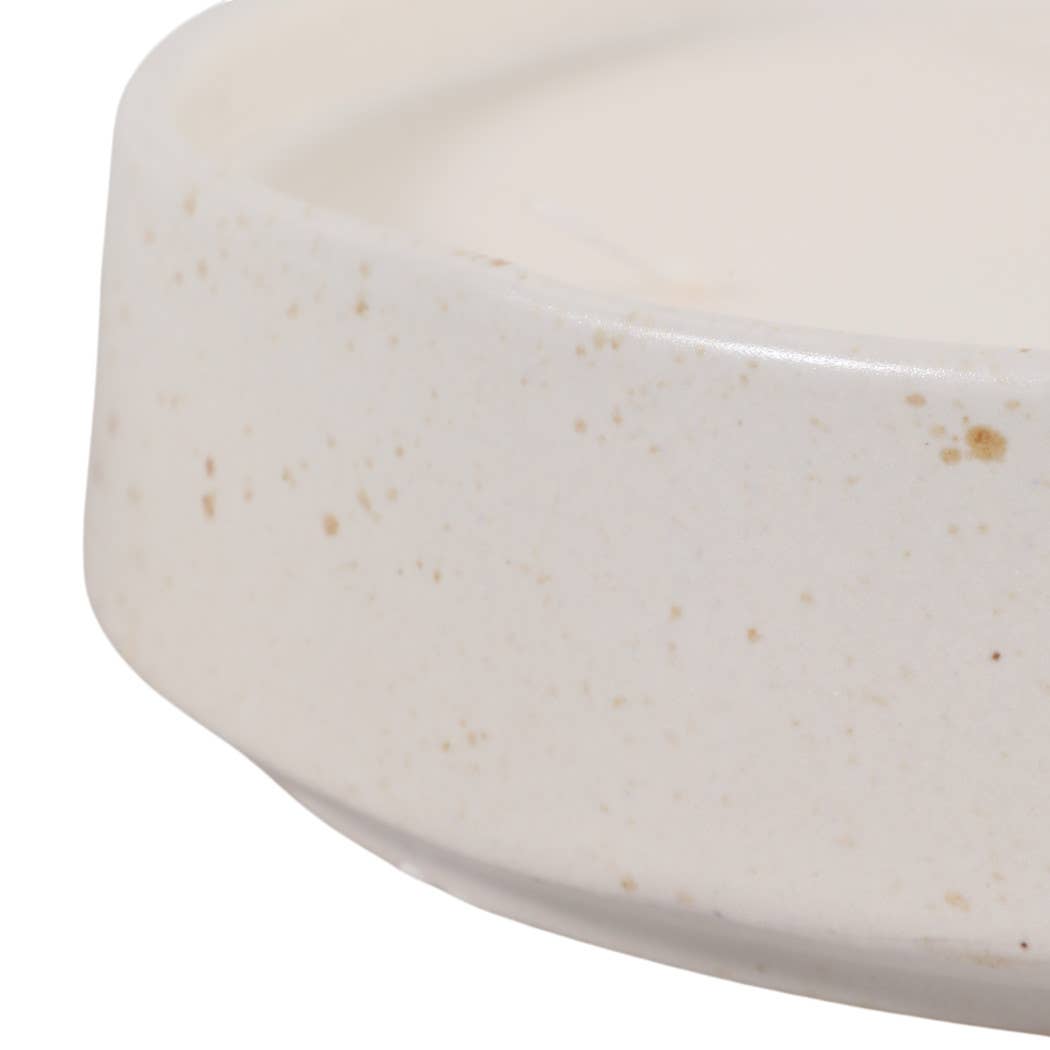 Scented Candle -  Lily Pear in Glazed Ceramic Bowl, 25 Oz
