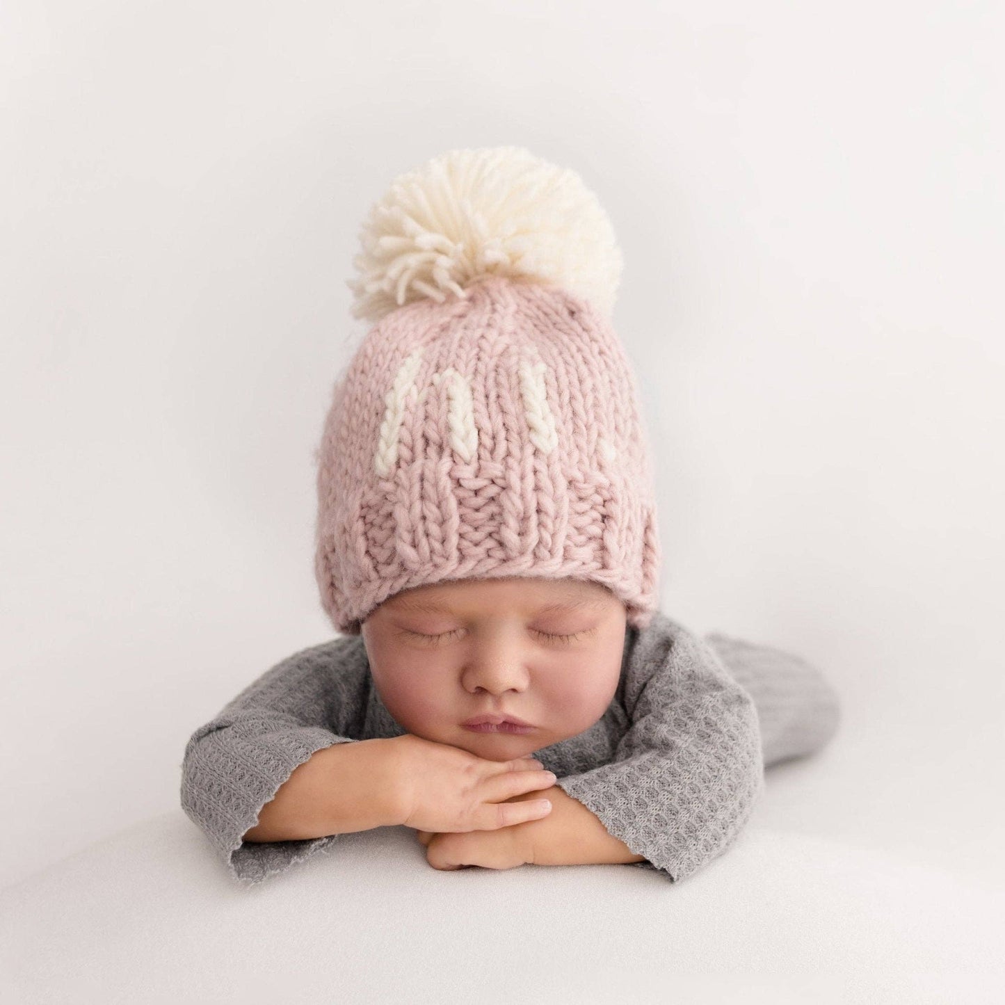 Hi. Rosy Hand Knit Beanie Hat Baby & Kids