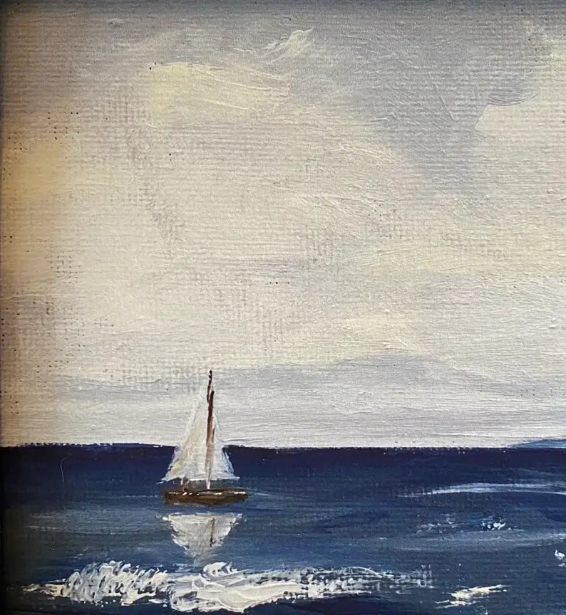 SAILBOAT #5 - Art Print 5x7(unframed)