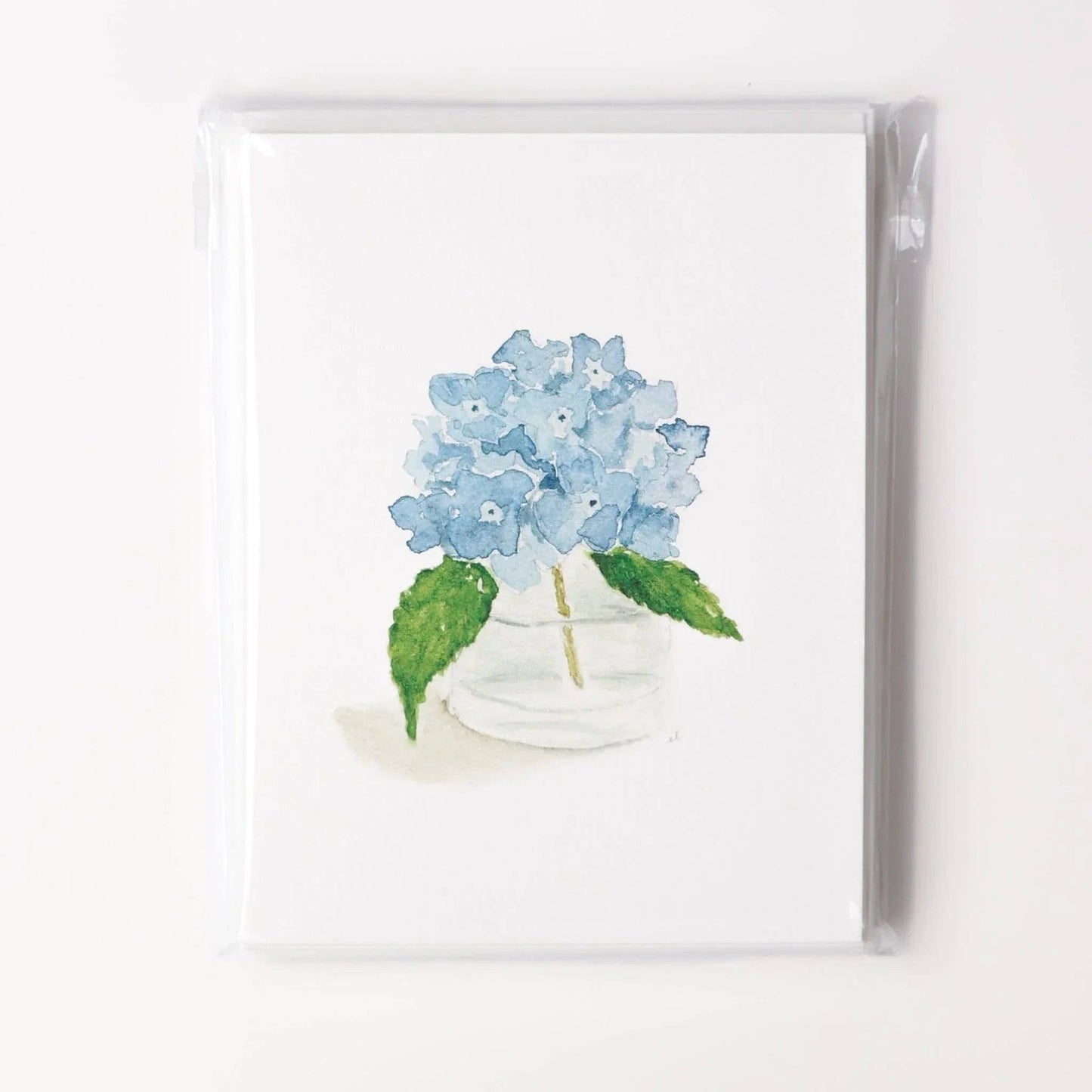 Hydrangea notecard: Single card