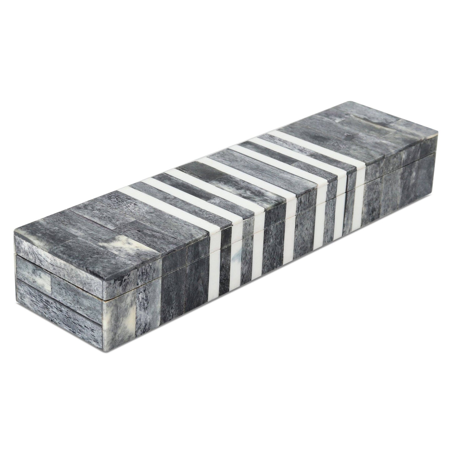 Decorative Boxes Patisserie Cafe Grey 10X2.5X1.5 Inch: 10X2.5X1.5 inch