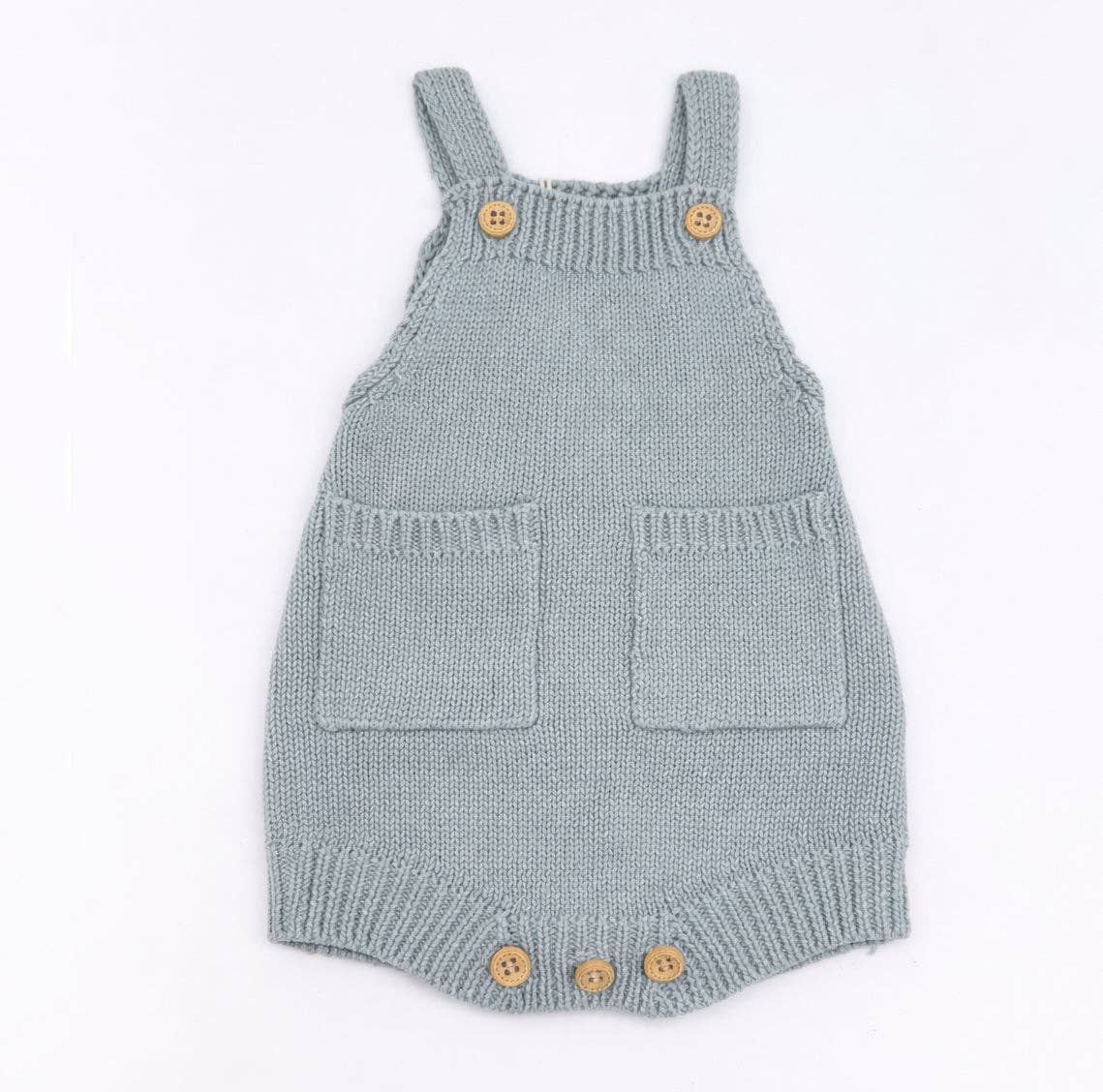 Henry Dusty Blue Romper: 3-6m