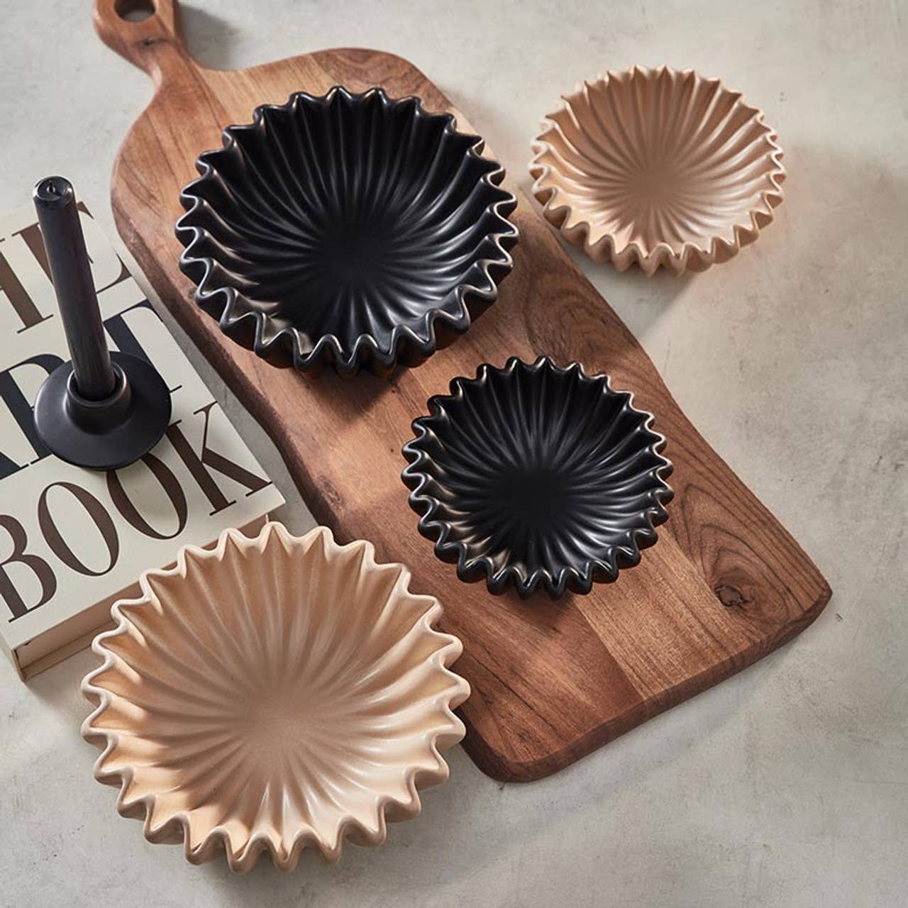 Black Lehriya Bowls Porcelain