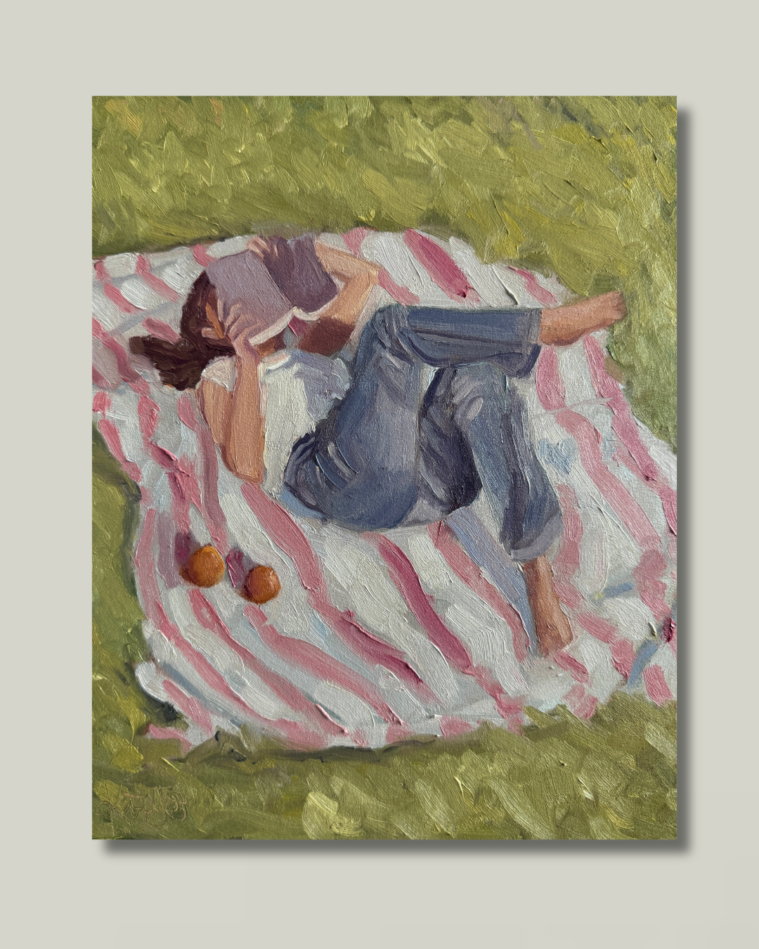 "Just A Girl and her Book": 5x7 Print