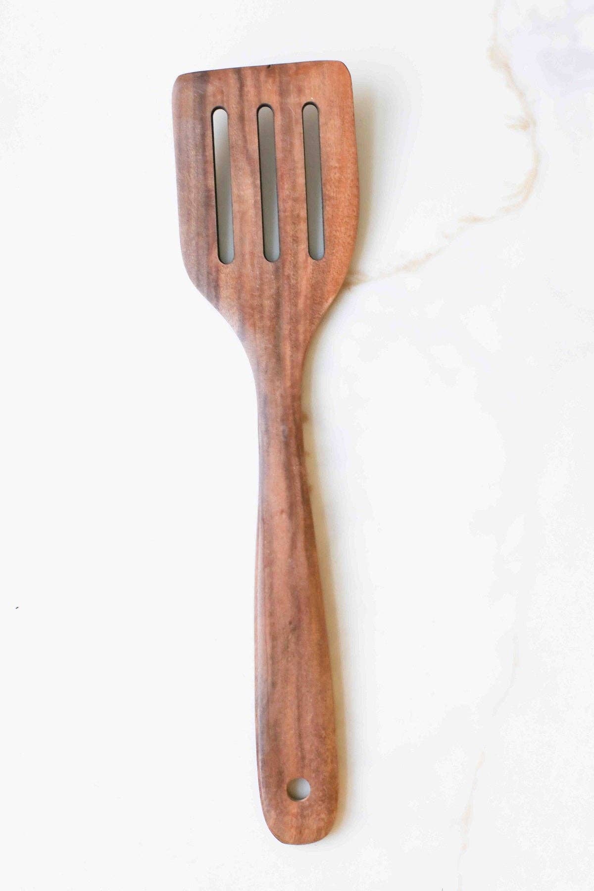 Teak Wood Long Handle Spoon: B