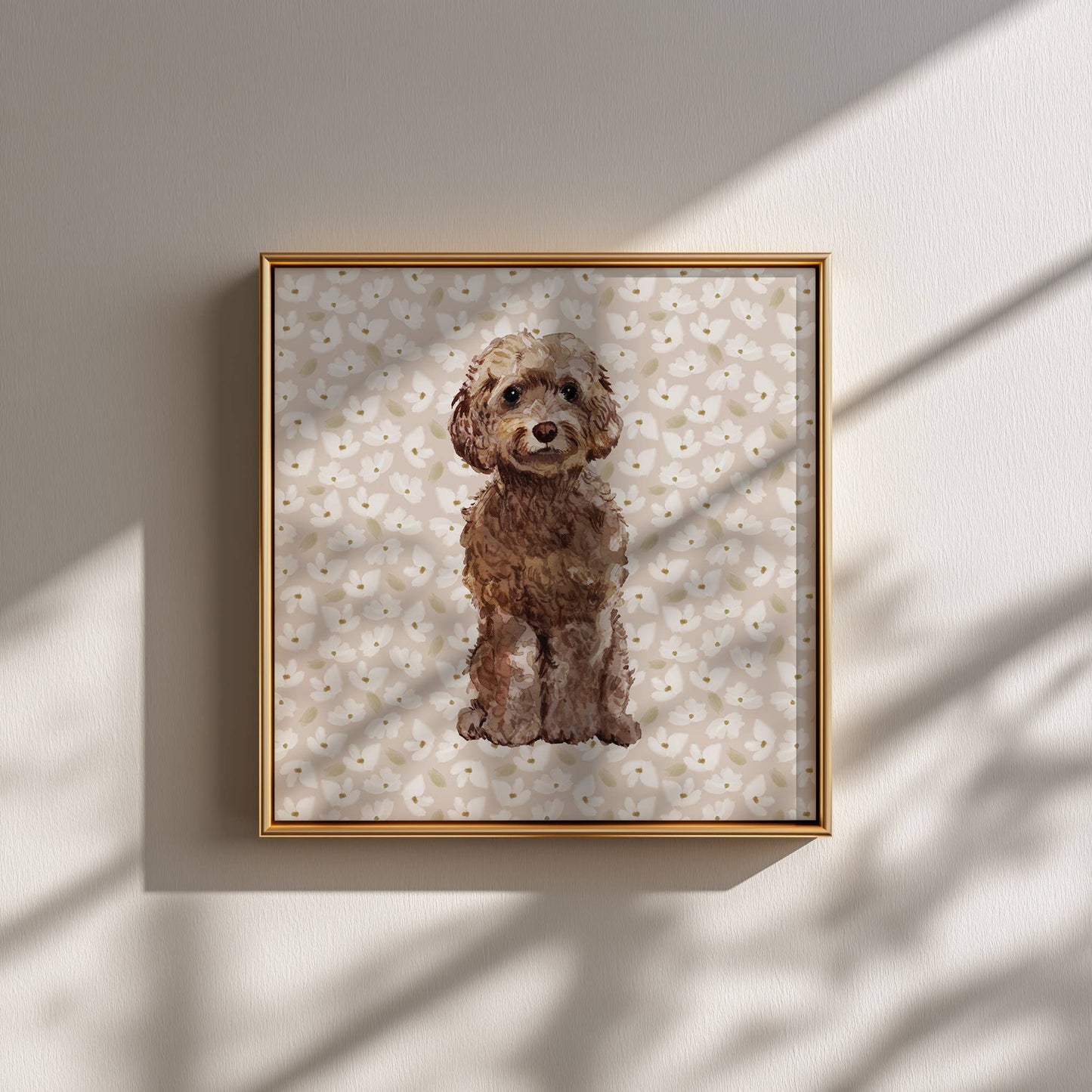 Cockapoo Dog Wall Art: 5" x 7" (vertical)