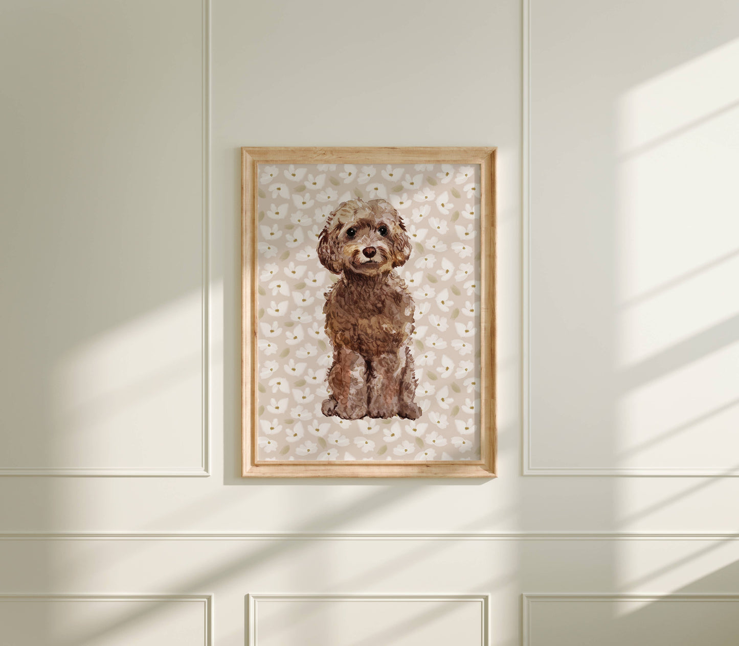 Cockapoo Dog Wall Art: 5" x 7" (vertical)
