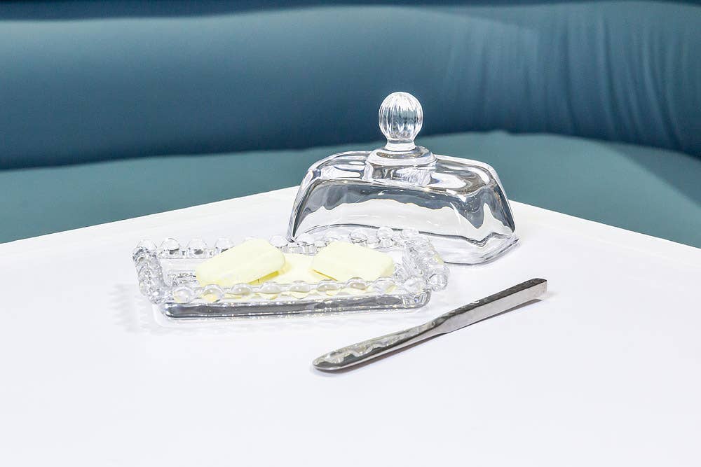 Small Glass Dish w/ cover