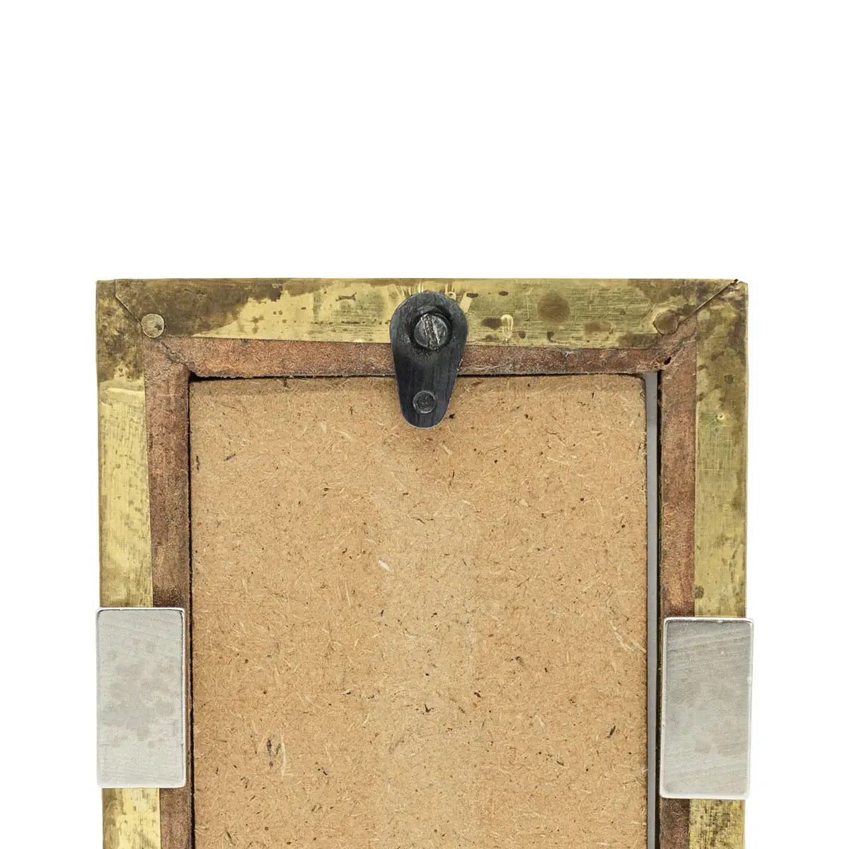 2x3 Julian Magnetic Mini Picture Frame Hammered Brass