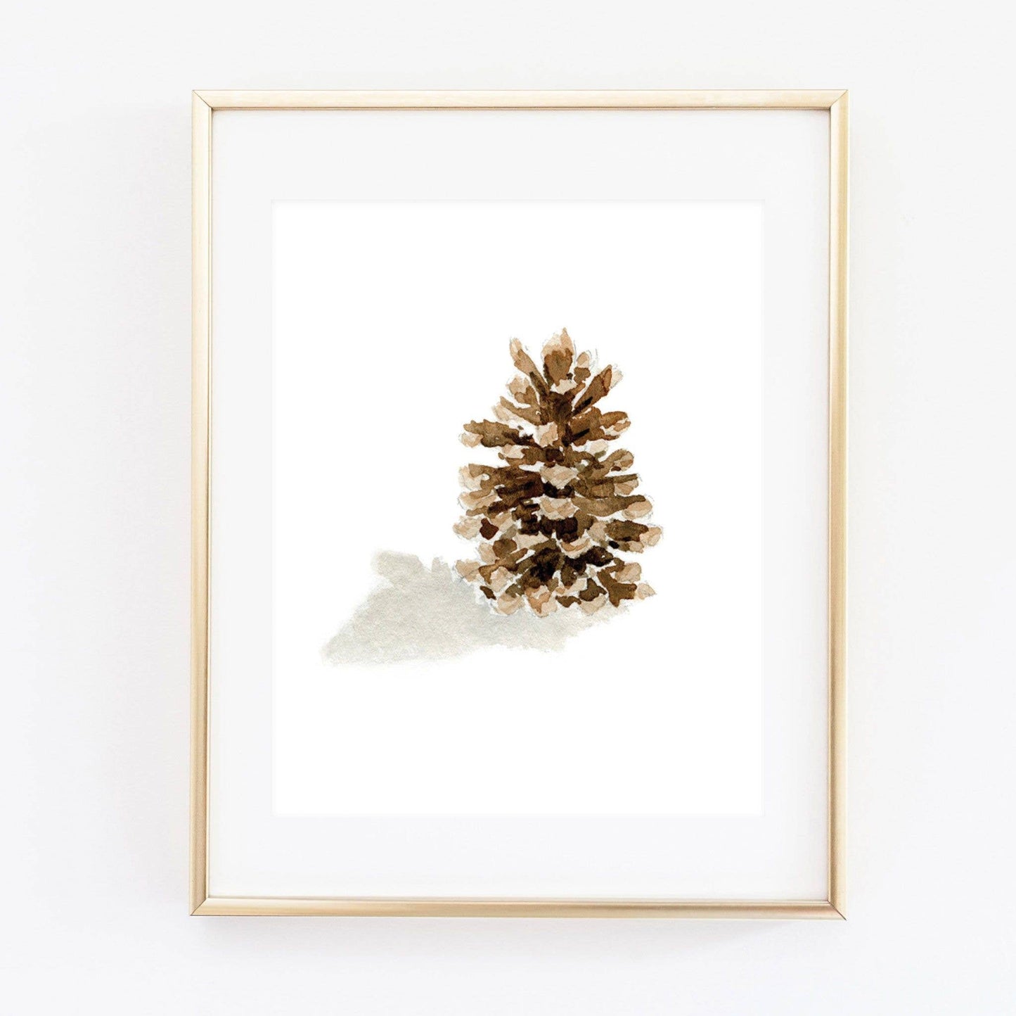 Pinecone art print: 8x10