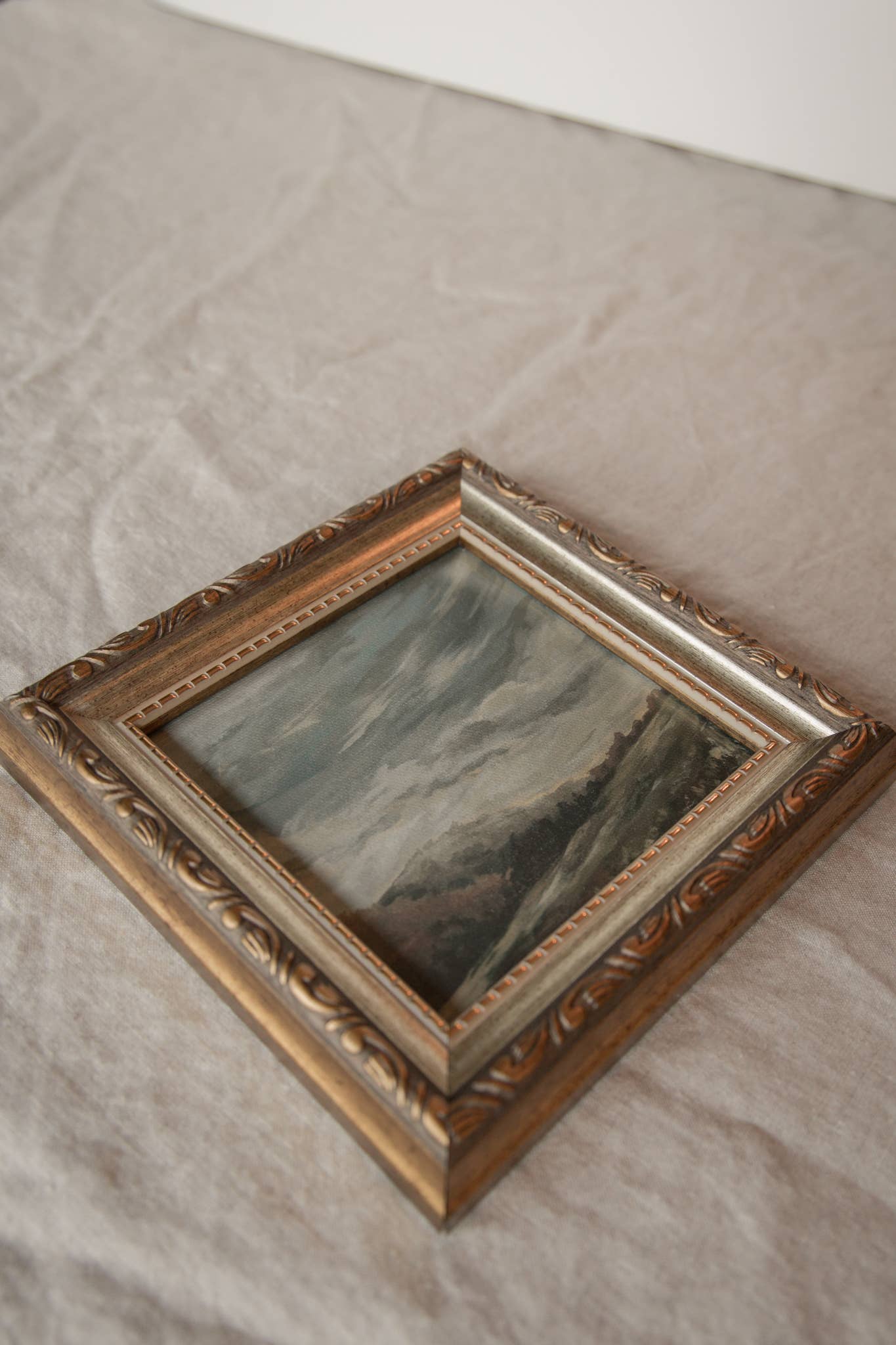 Antique Style Framed Art Print-Landscape-"My Mountains"